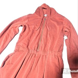 Women's Old Navy fleece lined hooded jumpsuit